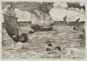 Marine, 1865-66. av Édouard Manet