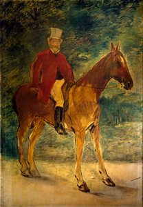 Monsieur Arnaud en hästmålning av Edouard Manet (1832-1883) 1875 Mått 154x225 cm Milano, Galleria dArte Moderna av Édouard Manet