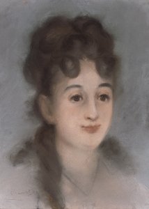 Porträtt av Eva Gonzalès av Édouard Manet