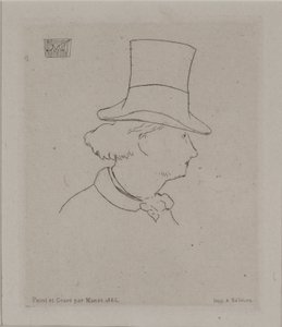 Porträtt av Baudelaire av Édouard Manet