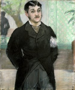 Porträtt av M. Gauthier-Lathuille, son till ägaren av restaurangen "Le Pere Lathuille" (pastell på duk)