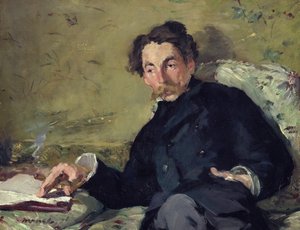 Stephane Mallarme (1842-98) 1876 (olja på duk) av Édouard Manet