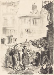 Barrikaden (La barrikaden) av Édouard Manet