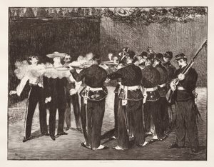 Kejsar Maximilians avrättning av Édouard Manet