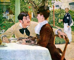 Pere Lathuilles trädgård, 1879 1938. av Édouard Manet