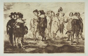 De små kavaljererna, efter Velázquez, 1861-62. av Édouard Manet