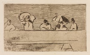 Brons parapet, plansch 5 från Le Fleuve av Édouard Manet