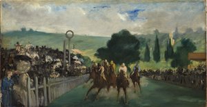 Tävlingarna i Longchamp, 1866 av Édouard Manet