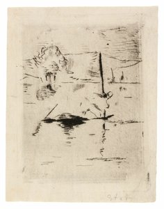 Floden i slätten av Édouard Manet