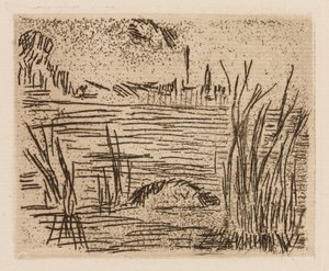 The River in the Plain, plansch 4 från Le Fleuve av Édouard Manet