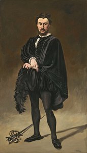 The Tragedian Actor (Rouviere som Hamlet) av Édouard Manet