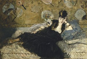 Woman with Fans av Édouard Manet