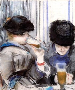 Kvinnor som dricker öl av Édouard Manet