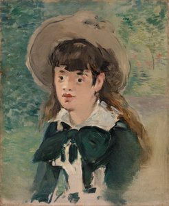 Ung flicka på en bänk av Édouard Manet