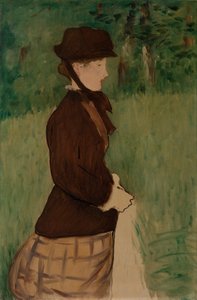 Ung kvinna i en trädgård, 1879 av Édouard Manet