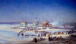 Ceremoni för invigningen av Suezkanalen i Port Said (Port-Said) 17 november av Edouard Riou