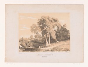 Landschapsstudie (titel på objekt) av Edouard Taurel