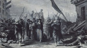 Branden i Hôtel de Ville 1871, 1871 (olja på duk)