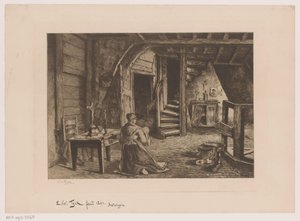 Vindsinredning av Edouard Tyck (signed by artist)