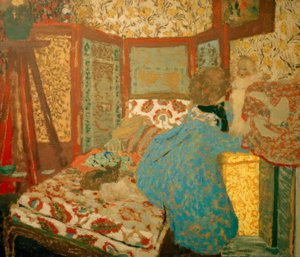 Den blå damen med barn av Edouard Vuillard
