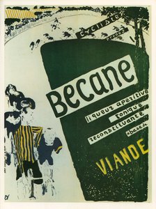 Edouard Vuillard: Becane - aperitiv tonic likör ... (litografi) av Edouard Vuillard