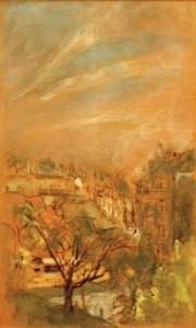 Morgoneffekt på Place Vintimille av Edouard Vuillard