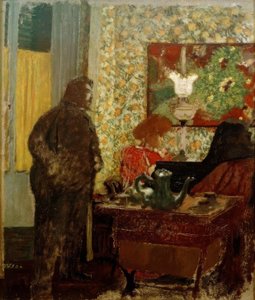 Interiör med Misia Natanson vid pianot (Cipa lyssnar på Misia av Edouard Vuillard