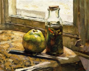 Burk med pickles och äpple, 1889-90 av Edouard Vuillard