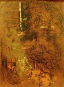 Ventimiglia-torget i morgondimman av Edouard Vuillard