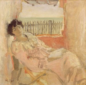 Madame Hessel vid havet, 1904 (olja på kartong)