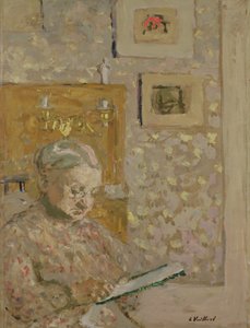 Porträtt av Madame Vuillard, konstnärens mamma, c.1910