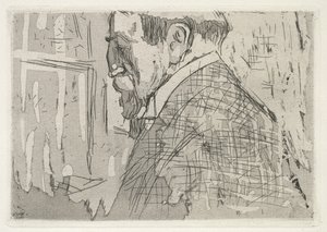 Porträtt av Theo van Rysselberghe av Edouard Vuillard