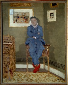 Porträtt av målaren Felix Vallotton (1865-1925) av Edouard Vuillard