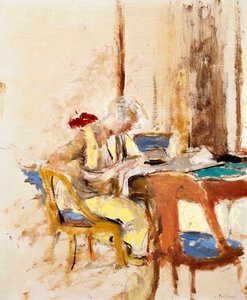 Läsning i Lilla salongen av Edouard Vuillard
