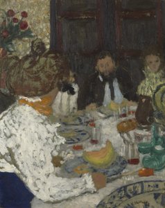 Lunchen, ca 1895 av Edouard Vuillard