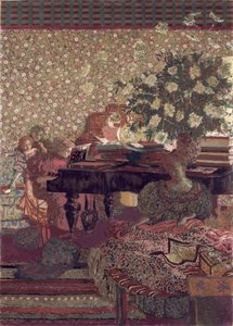 Integriteten. Dekoration för Dr. Vaquez bibliotek av Edouard Vuillard