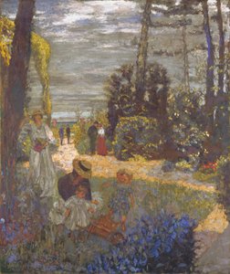 Terrassen vid Vasouy, trädgården, 1901 av Edouard Vuillard