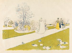 Tuileriernas trädgård av Edouard Vuillard