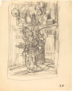 Vas med blommor av Edouard Vuillard