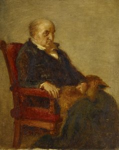 Tyska: Studie för porträttet av Wilhelm von Schadow Studie för porträttet av Wilhelm von Schadow