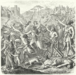 Invasion av romerskt territorium av cimbri, sent 2:a århundradet f.Kr