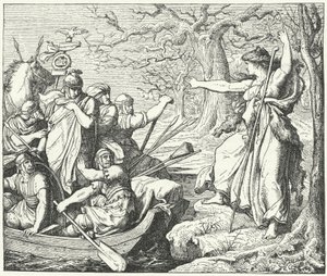 Den romerske generalen Nero Claudius Drusus vid floden Elbe, 9 f.Kr