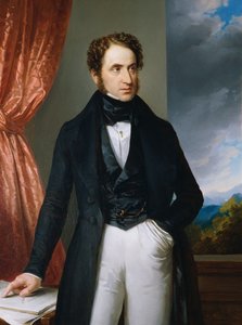 Porträtt av violinisten och kompositören Josef Benesch 1795-1873, 1840.