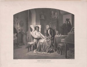 Mozarts död, av Eduard Friedrich Leybold