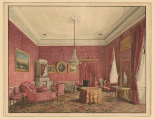 Greve Moritz von Putbus salong av Eduard Gaertner