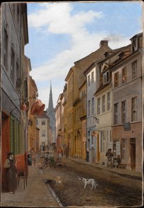 Parochialstrasse i Berlin av Eduard Gaertner