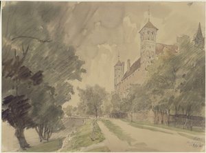 Biskopen av Ermlands slott i Heilsberg av Eduard Gaertner