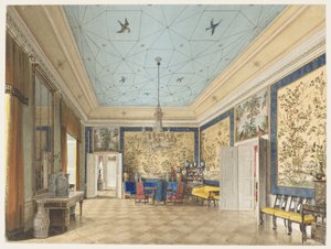 Det kinesiska rummet i Kungliga slottet, Berlin av Eduard Gaertner