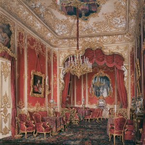Vinterpalatsets interiörer. Kejsarinnan Maria Alexandrovnas boudoir, 1861