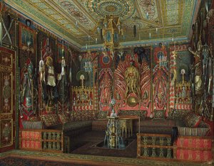 Turkiskt rum i Katarinapalatset i Tsarskoye Selo, mitten av 1800-talet.